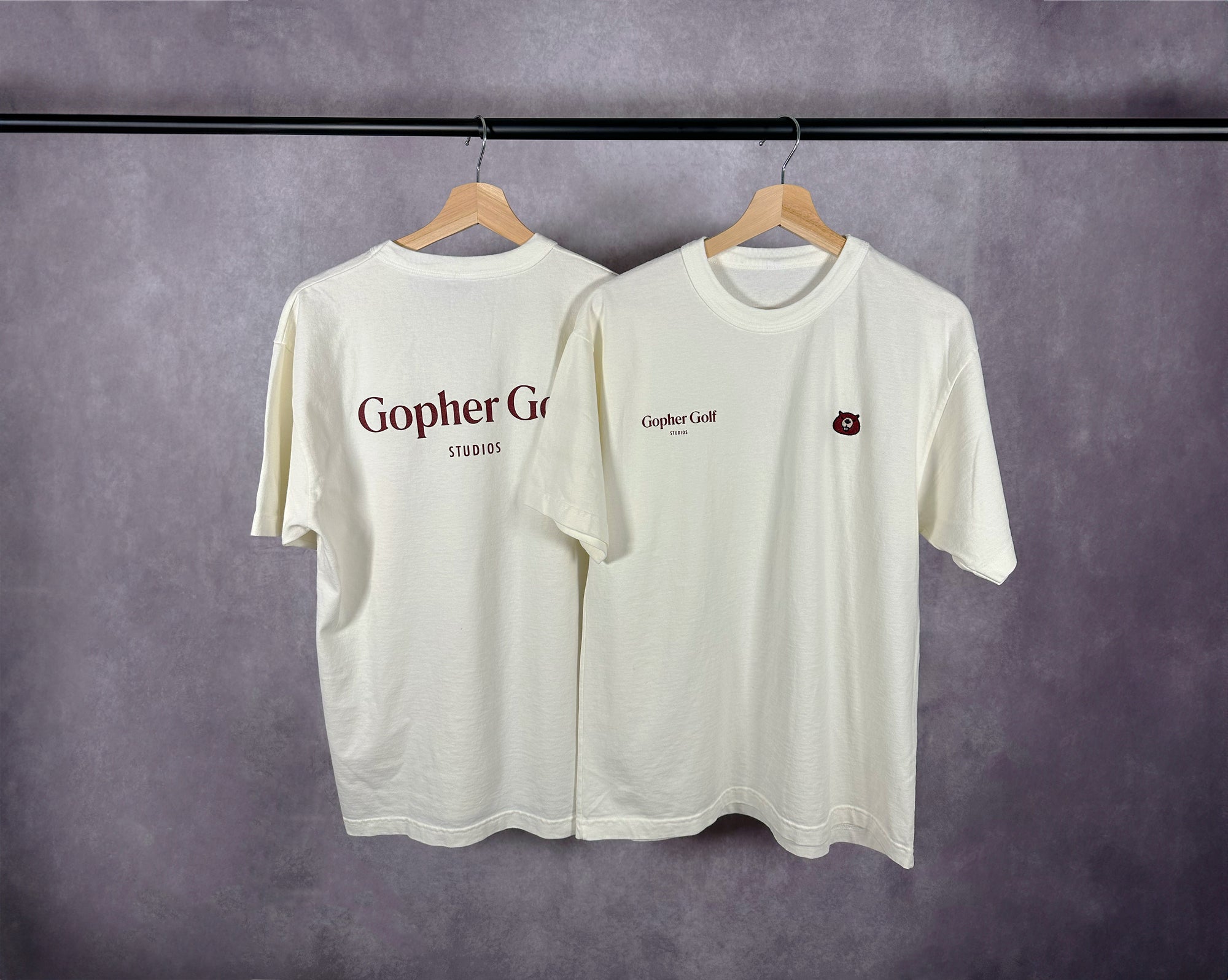 CRIMSON GOPHER CREAM T-SHIRT