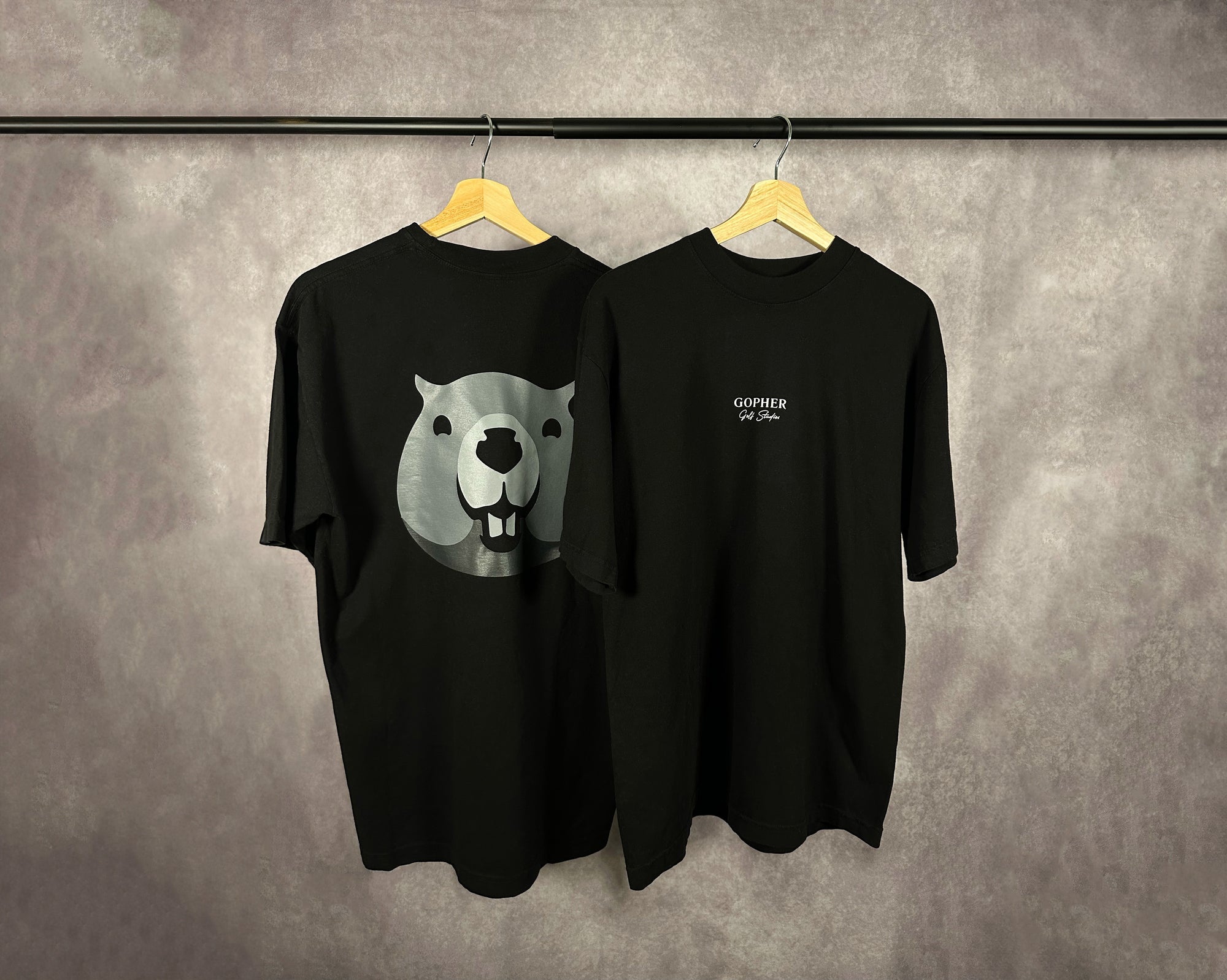 SHADOW GOPHER BLACK T-SHIRT