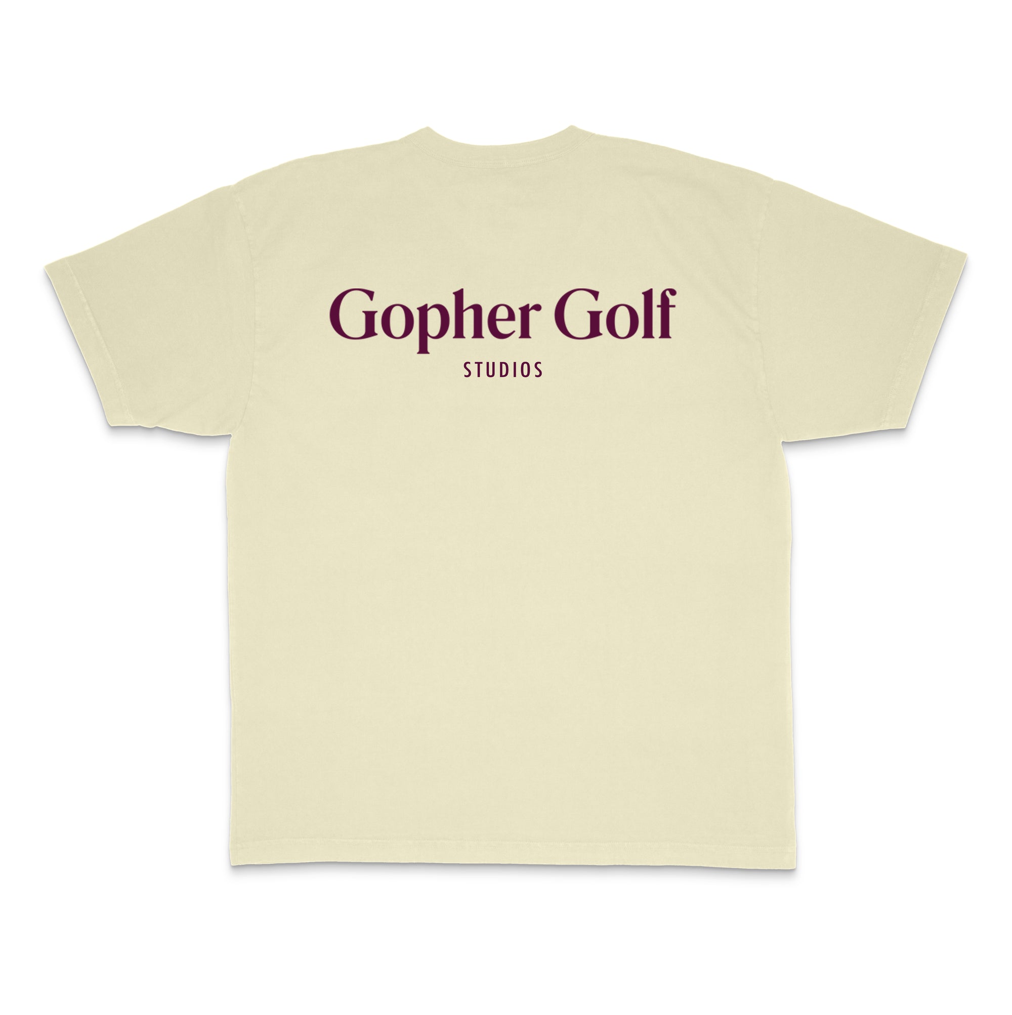 CRIMSON GOPHER CREAM T-SHIRT